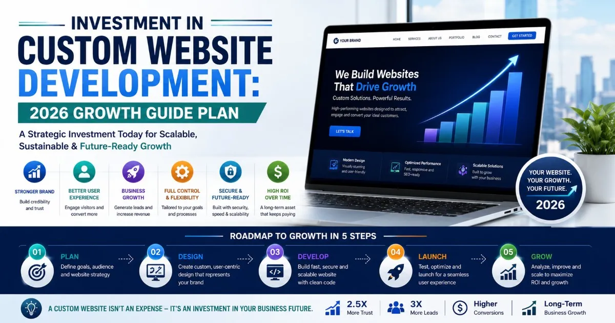 Investment in Custom Website Development: 2026 Growth Guide Plan